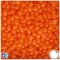 BeadTin Orange Transparent 5mm Round Plastic Craft Beads (700pcs)